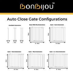 Bonbijou  Auto-Close Safety Gate For Kids and Pets