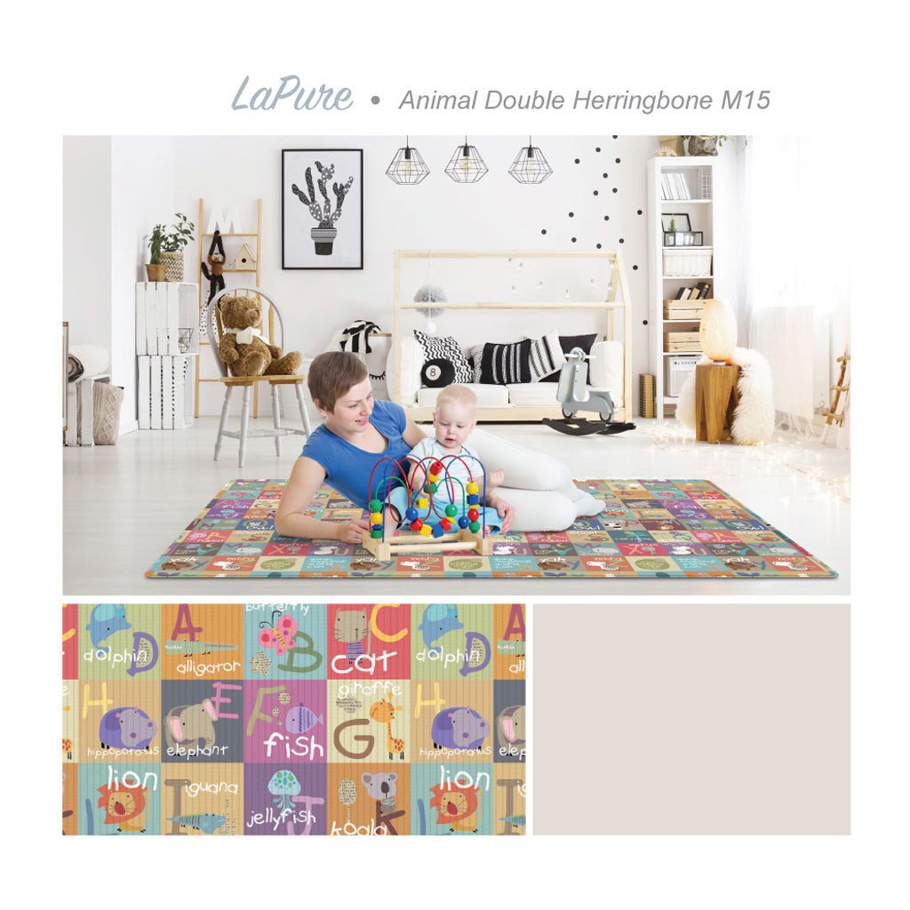 Parklon LaPure Playmat - Animal Double Herringbone