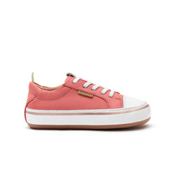 Tip Toey Joey Toddler Sneakers Funky - Coral/Matte White