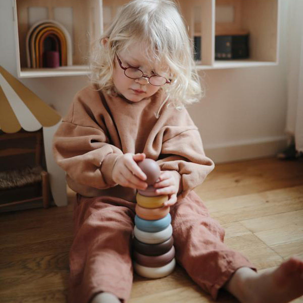 Mushie Stacking Rings Toy