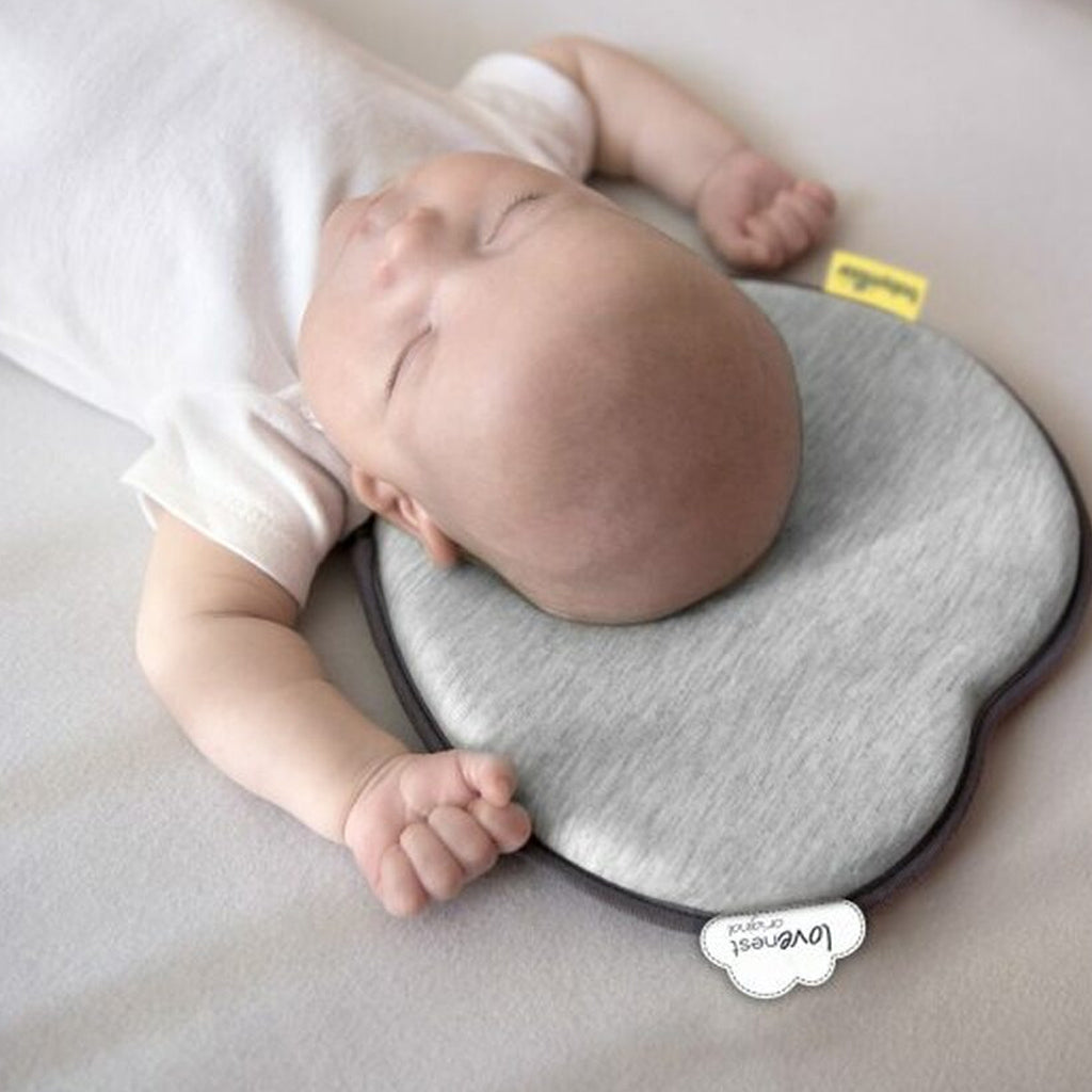 Babymoov Lovenest Flat Head Baby Pillow - Smokey