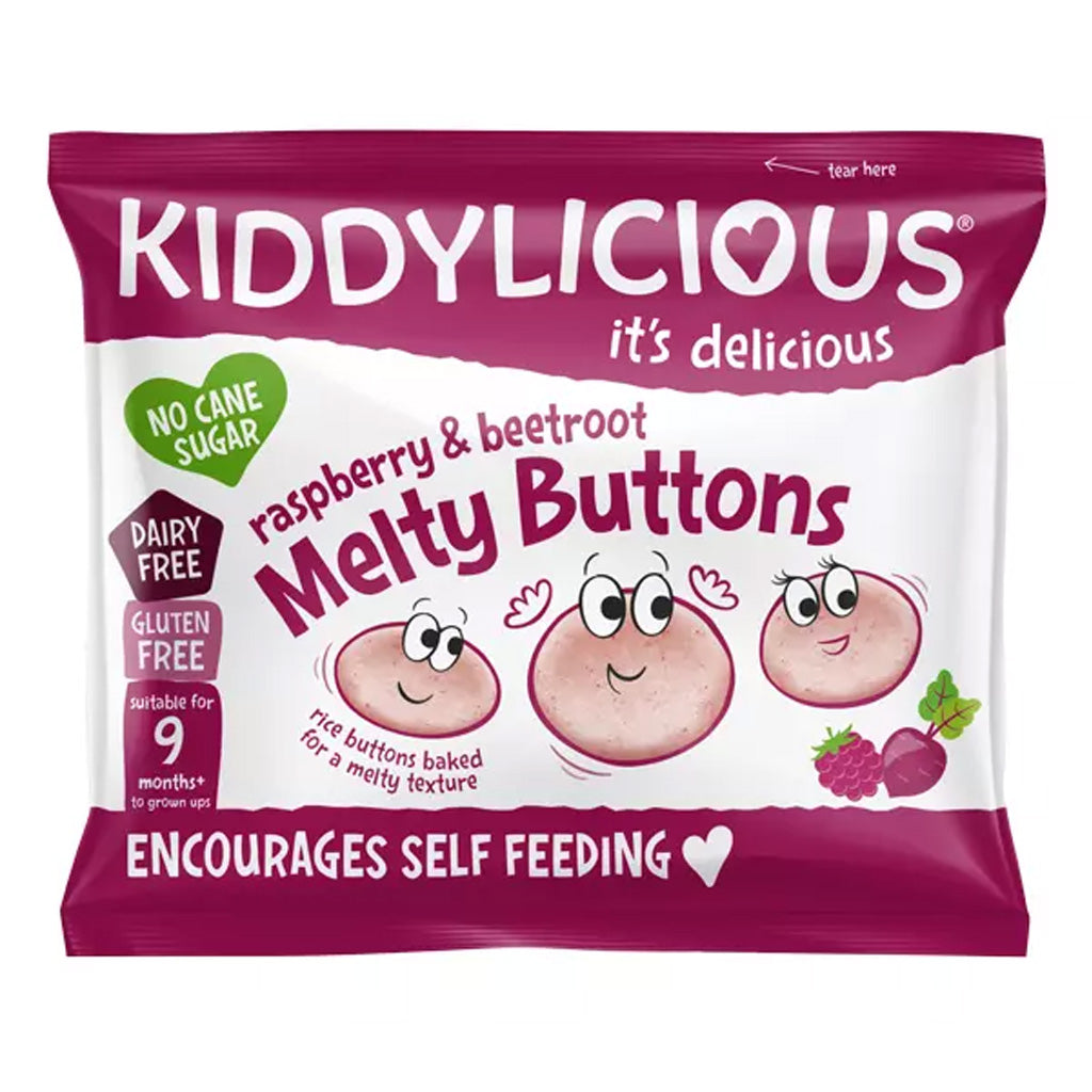 Kiddylicious Melty Buttons Raspberry & Beetroot (Multipack)