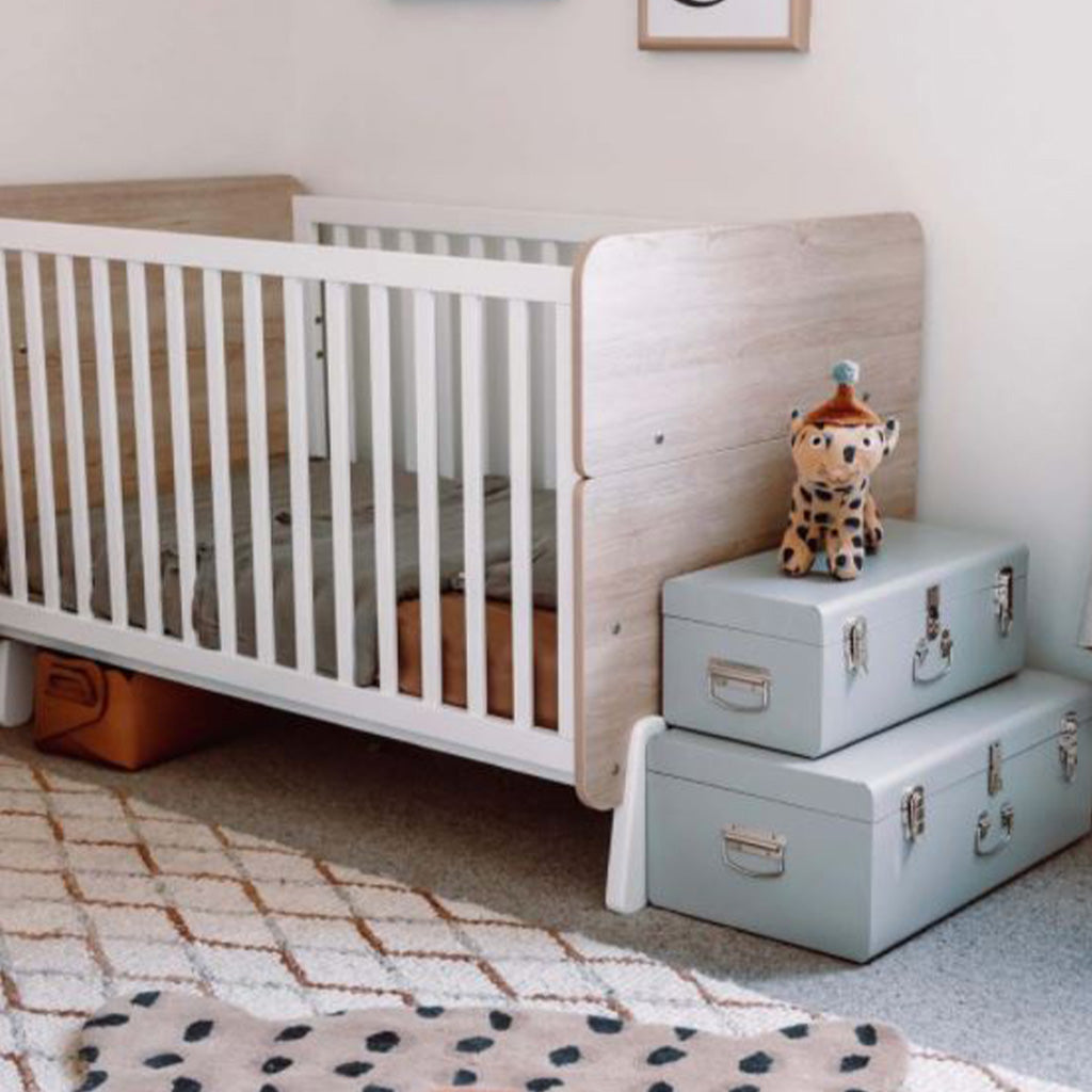 Boori Natty Cot Bed - Barley White and Oak