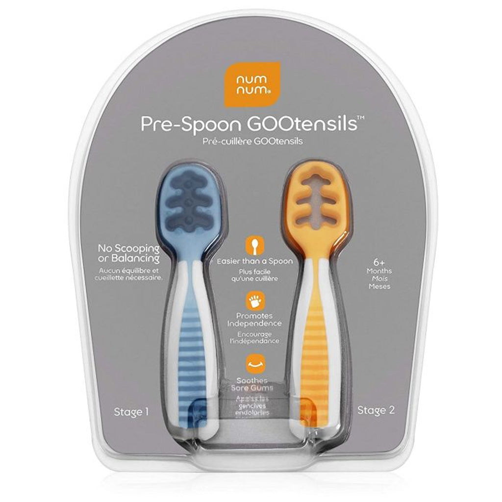 NumNum Pre-Spoon GOOtensil Silicone Spoon (2 Pack)