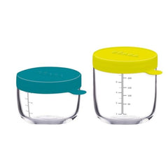 Beaba Set of 2 Conservation Jars In Quality Glass