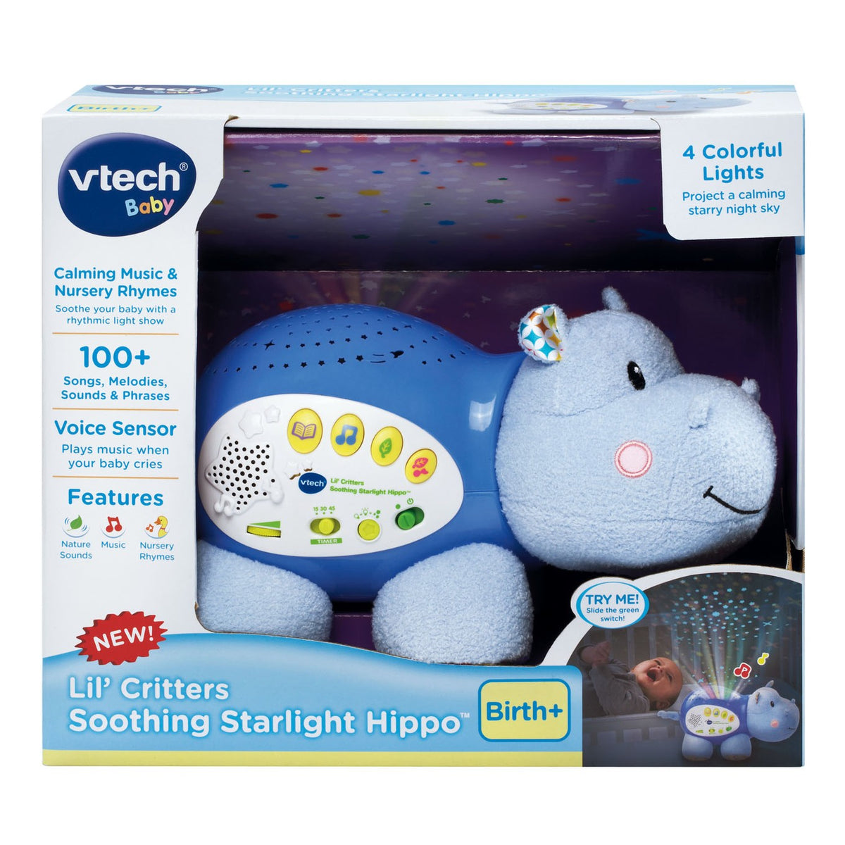 V-Tech Lil' Critters Soothing Starlight Hippo