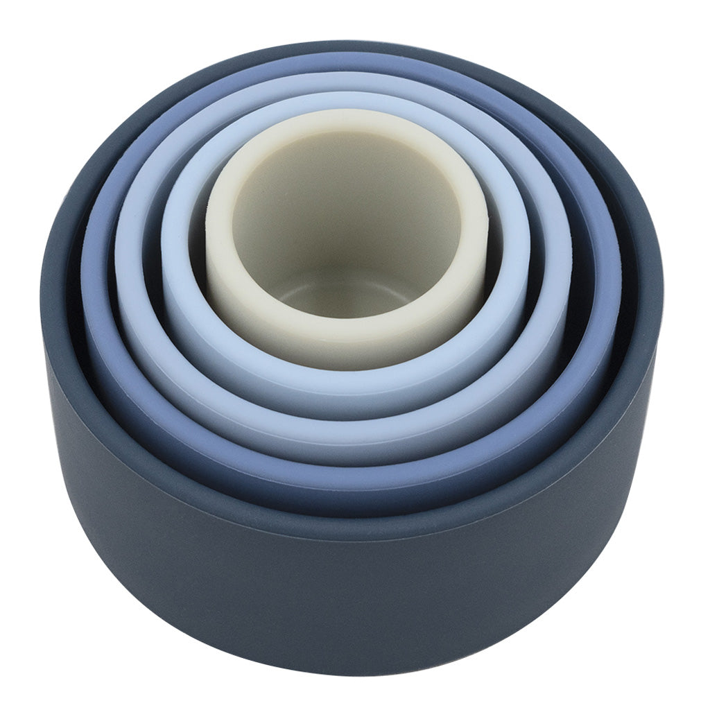 Playground Silicone Nesting Blocks - Blue