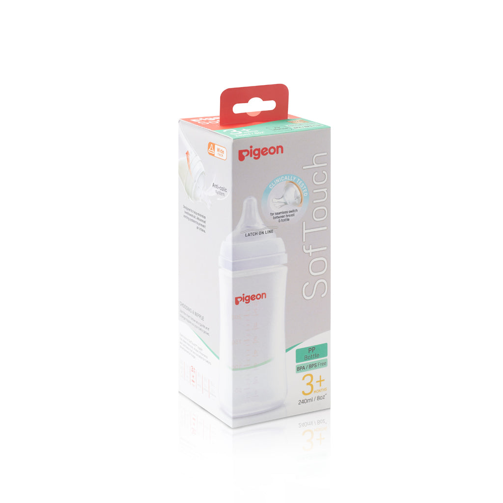 Pigeon SofTouch 3 PP Nursing Bottle - Logo