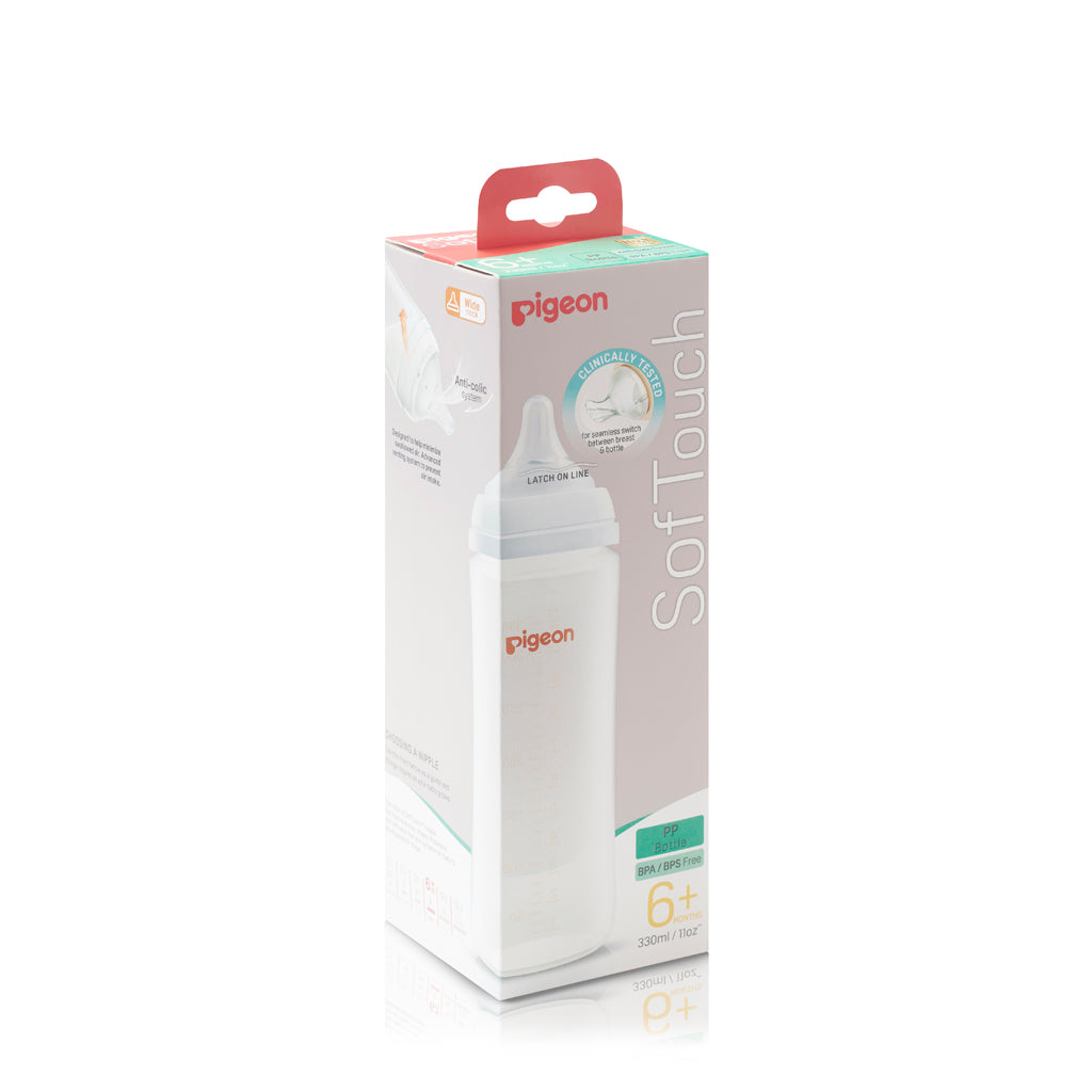 Pigeon SofTouch 3 PP Nursing Bottle - Logo