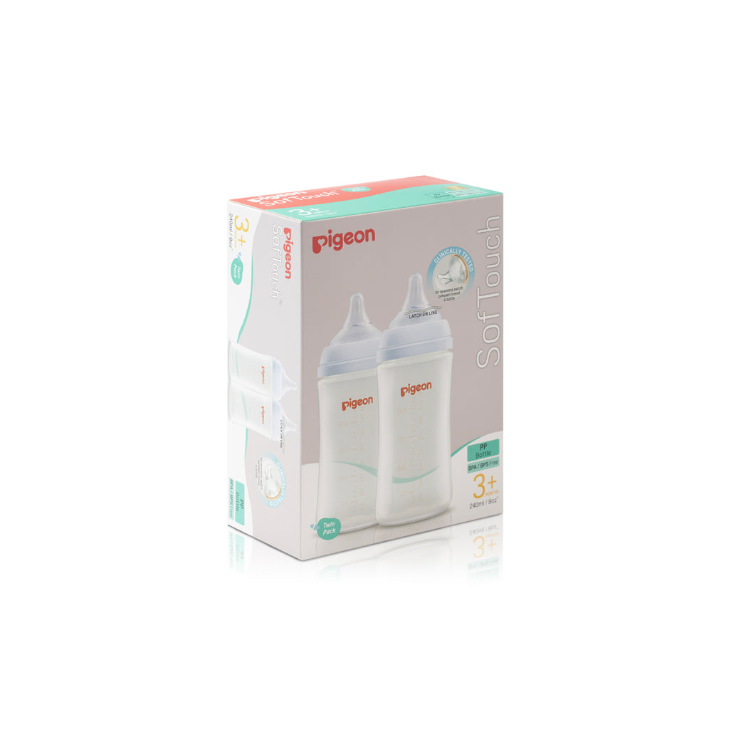 Pigeon SofTouch 3 PP Nursing Bottle - Twin Pack