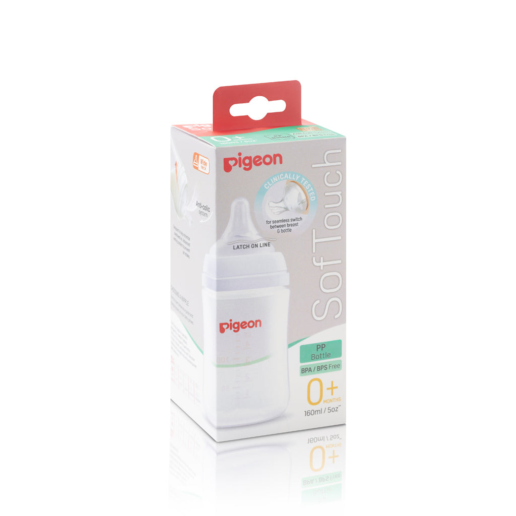 Pigeon SofTouch 3 PP Nursing Bottle - Logo