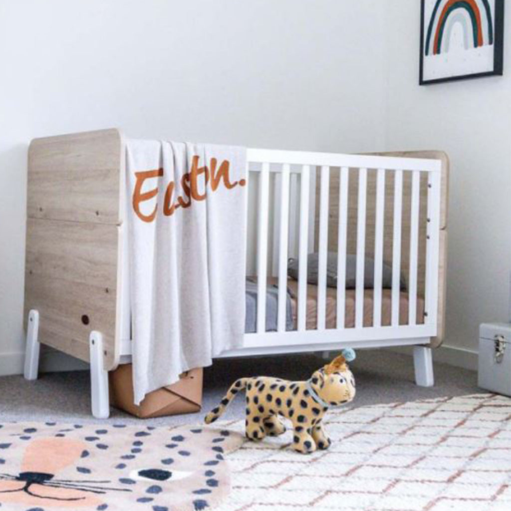 Boori Natty Cot Bed - Barley White and Oak