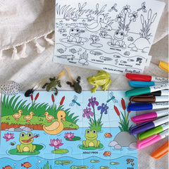 Busymat Travel Placemat - Life Cycle of a Frog