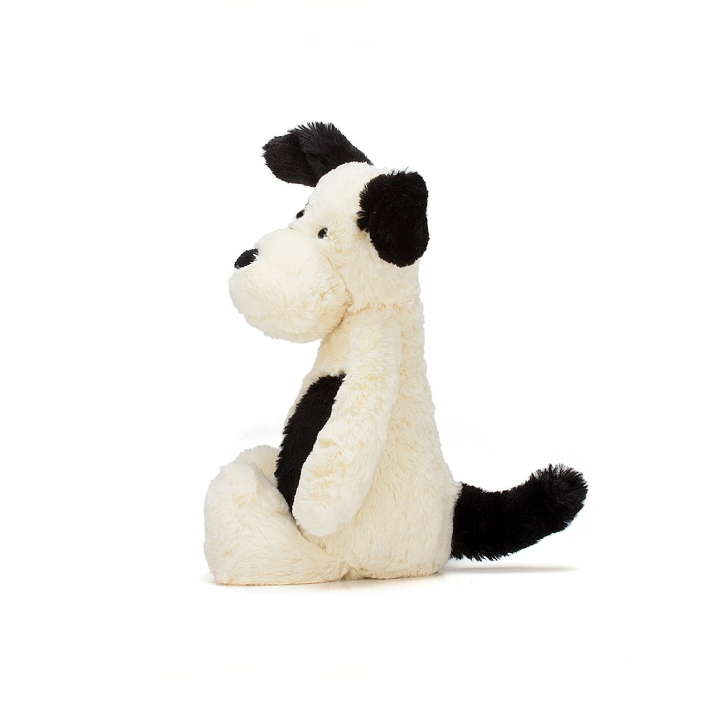 Jellycat Bashful Black and Cream Puppy Medium