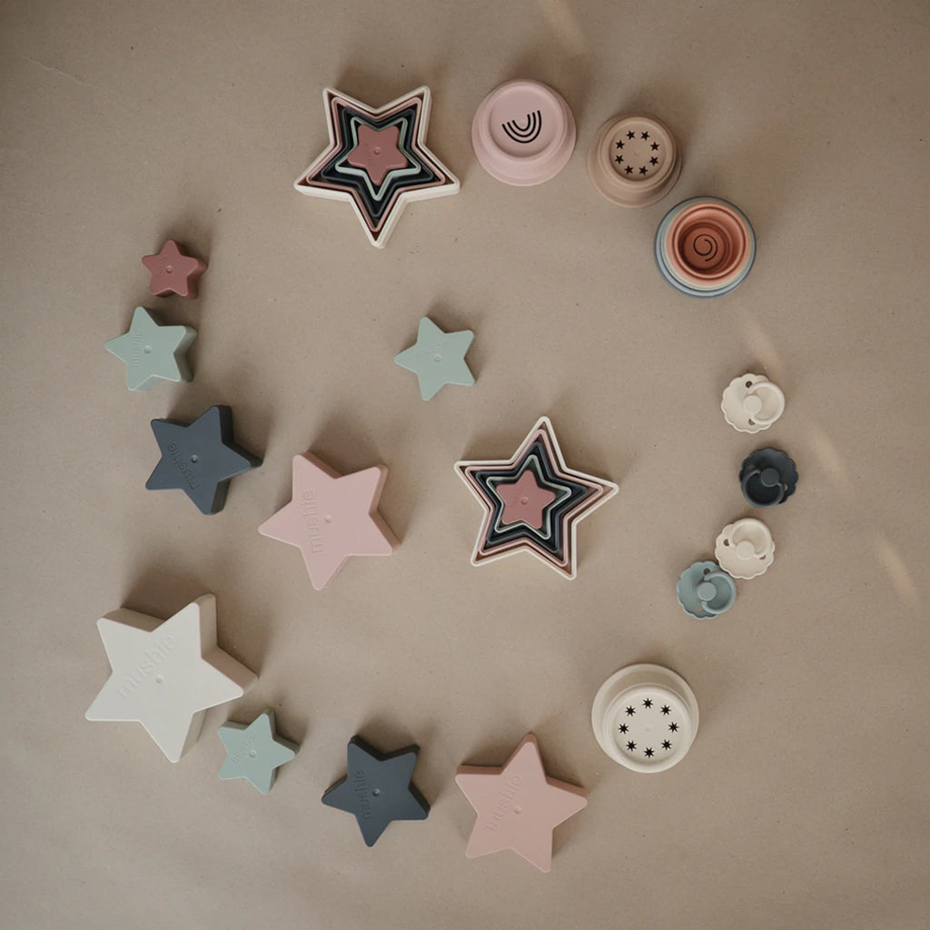 Mushie Nesting Stars Toy