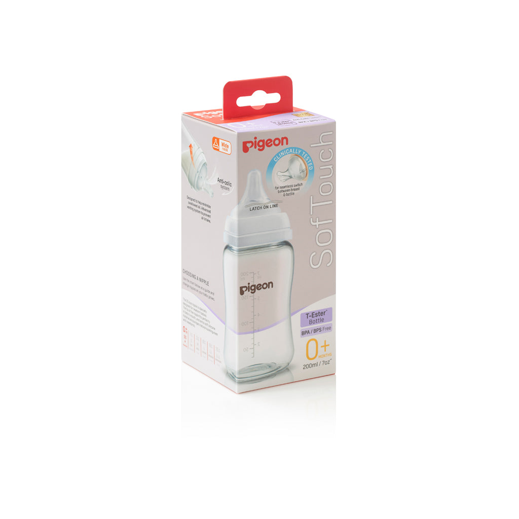 Pigeon SofTouch 3 T-Ester Nursing Bottle - Logo