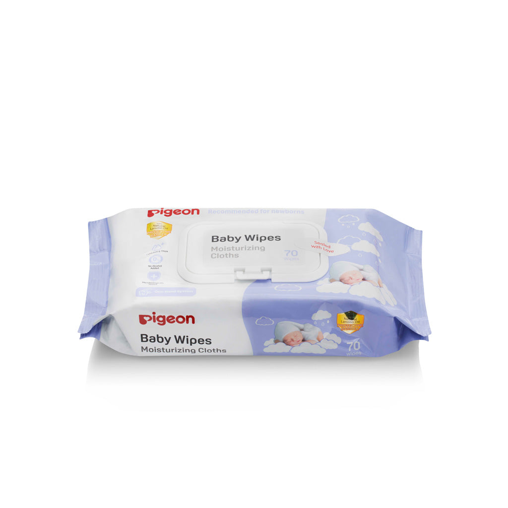 Pigeon Baby Wipes Moisturizing Cloths 70s