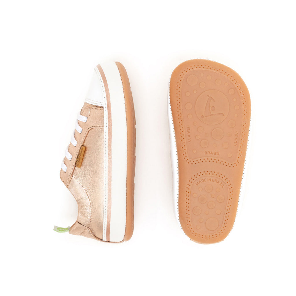 Tip Toey Joey Funky - Metalic Salmon / White