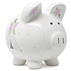 Child to Cherish Pink Bohemian Piggy Bank