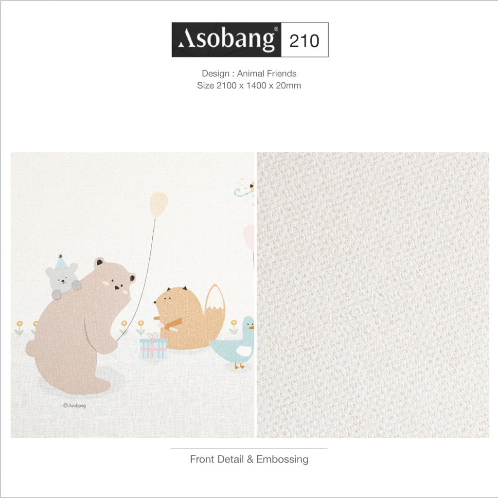 Parklon Asobang PVC Playmat - Animal Friends