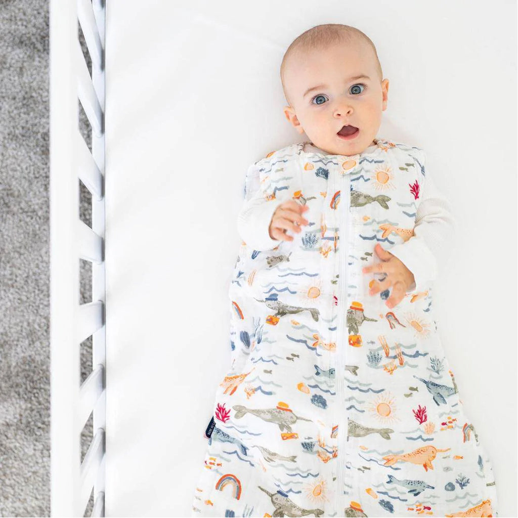 Bebe Au Lait Muslin Bedtime Sleeper - 6-12M