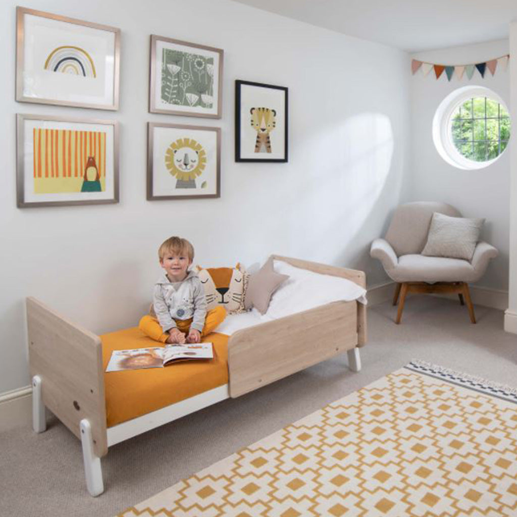 Boori Natty Cot Bed - Barley White and Oak