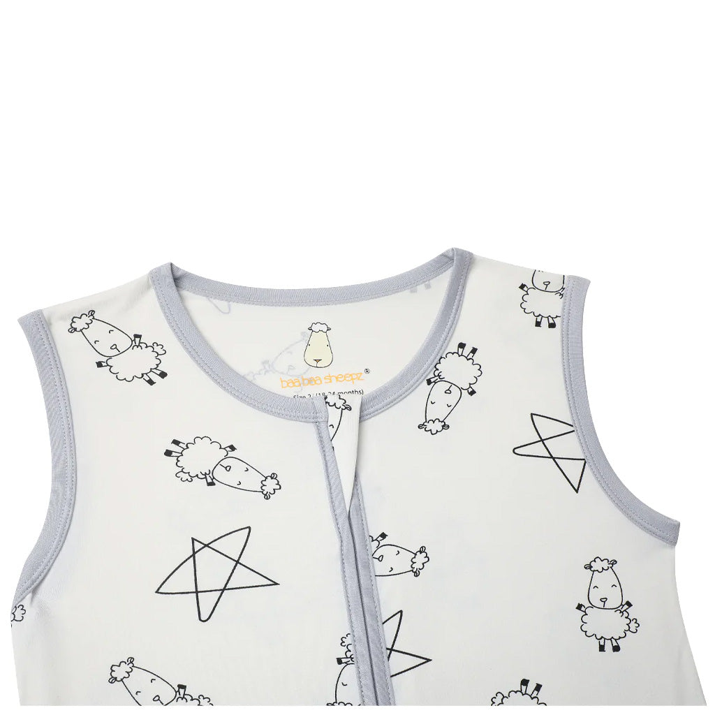 Baa Baa Sheepz Wearable Blanket Zip Big Star and Sheepz White