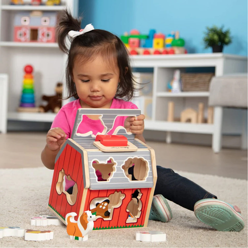 Melissa & Doug Take-Along Sorting Barn