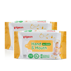 Pigeon Hand & Mouth Wipes 2 x 60s