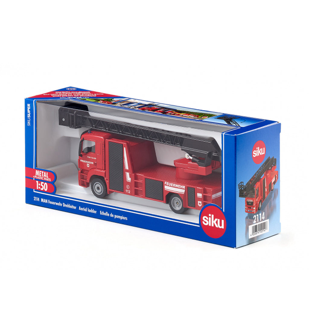 Siku MAN fire brigade turntable ladder