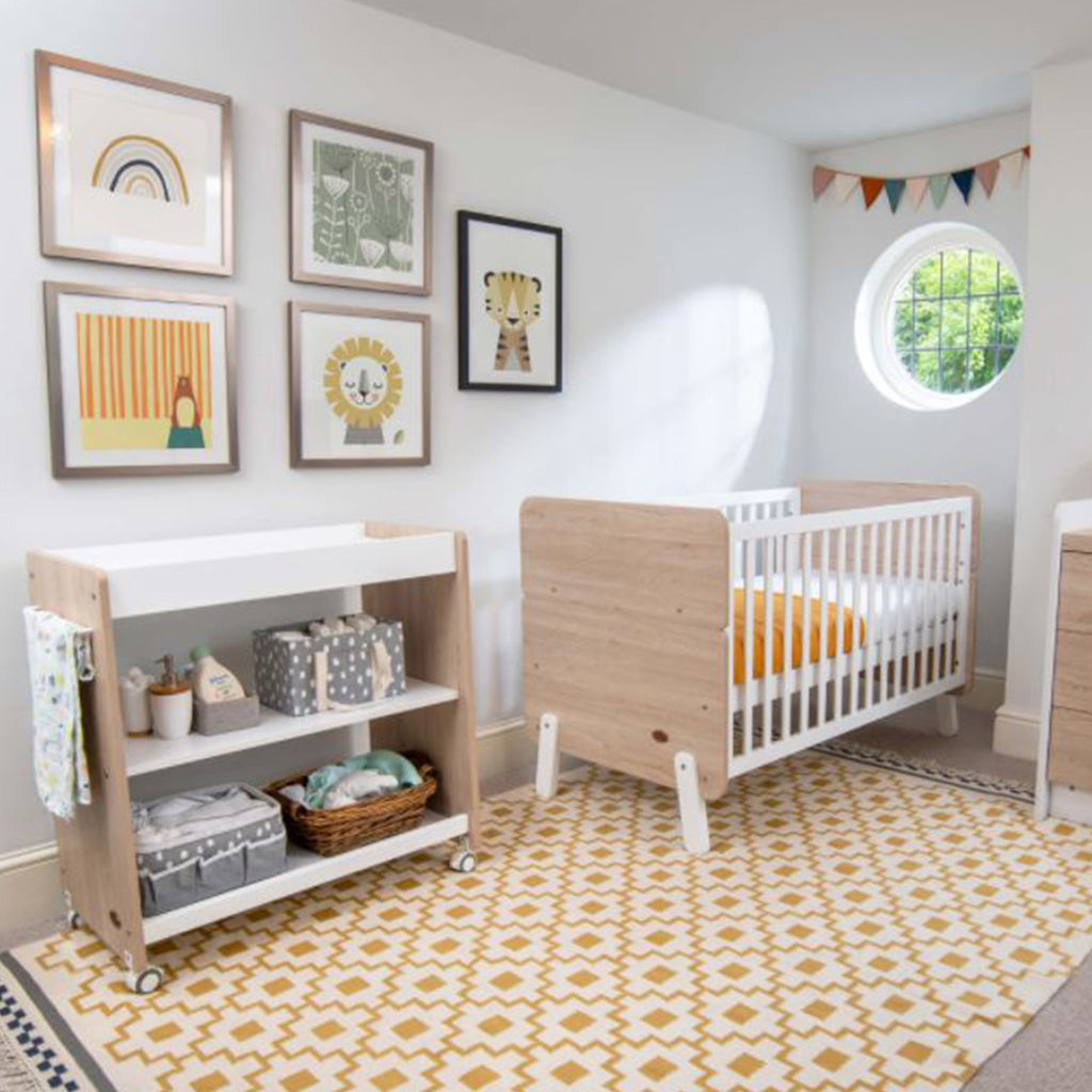 Boori Natty Cot Bed - Barley White and Oak