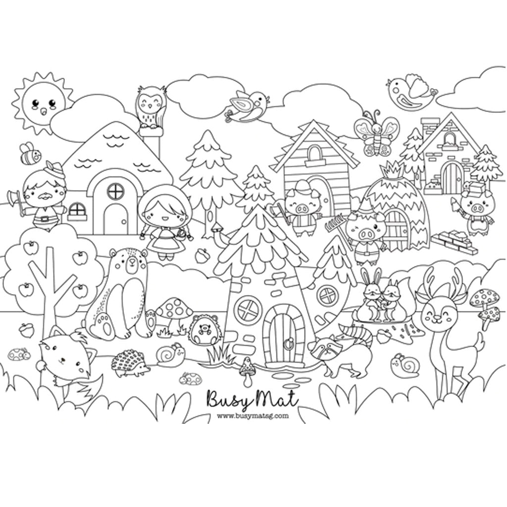 Busymat Large Placemat - Whimsical Woods