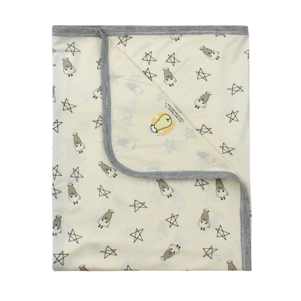 Baa Baa Sheepz Single Layer Blanket Small Star & Sheepz