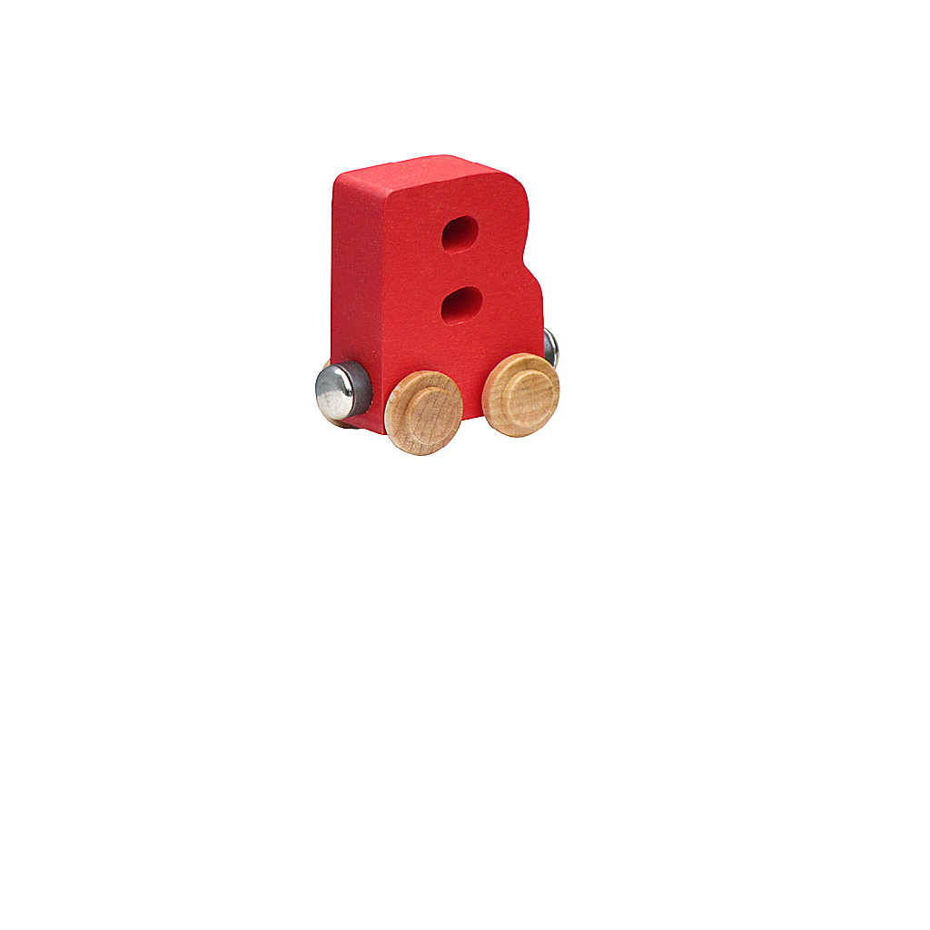 Train Letters Maple Landmark NameTrains Bright Letter Car B - Made Lebanon Magnetic Wooden Alphabet Train