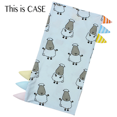 Baa Baa Sheepz Bed-Time Buddy™ Case Big Sheepz with Stripe Tag