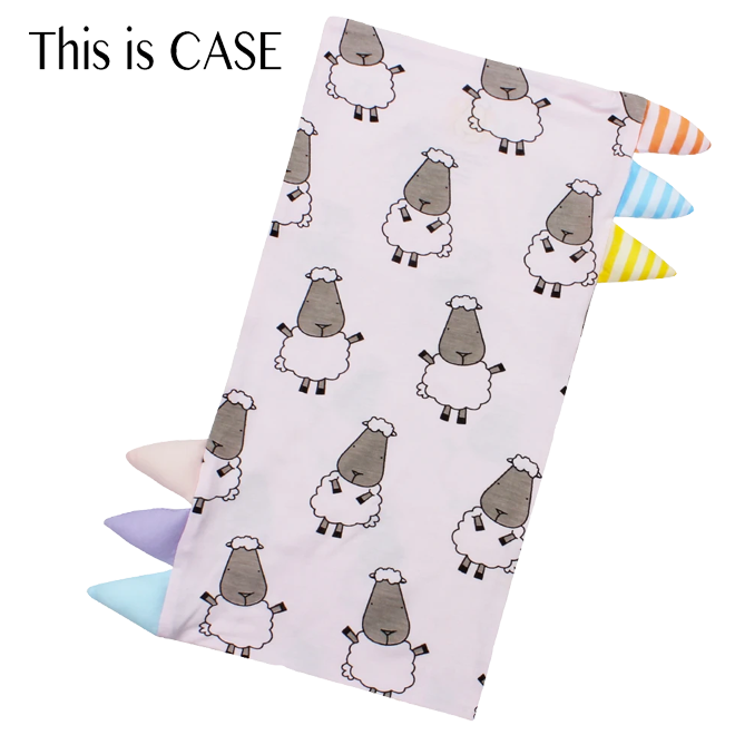 Baa Baa Sheepz Bed-Time Buddy™ Case Big Sheepz with Stripe Tag