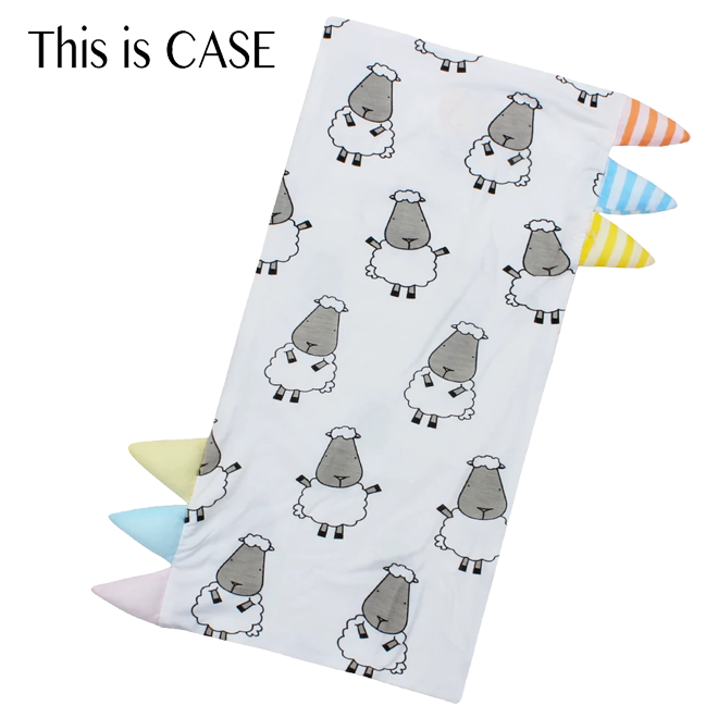 Baa Baa Sheepz Bed-Time Buddy™ Case Big Sheepz with Stripe Tag