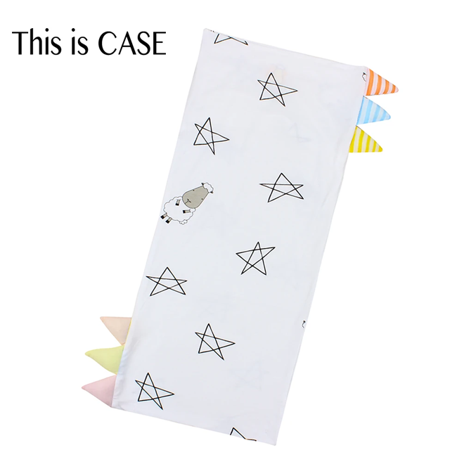 Baa Baa Sheepz Bed-Time Buddy™ Case Big Star & Sheepz & Stripe tag