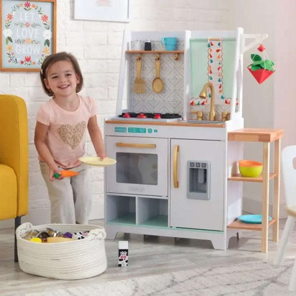 Kidkraft Boho Bungalow Wooden Play Kitchen