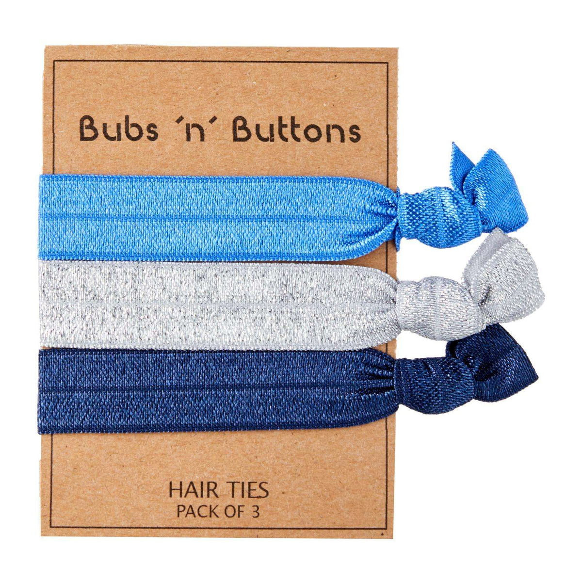 Bubs 'n' Buttons Hair Ties - 3pcs Pack