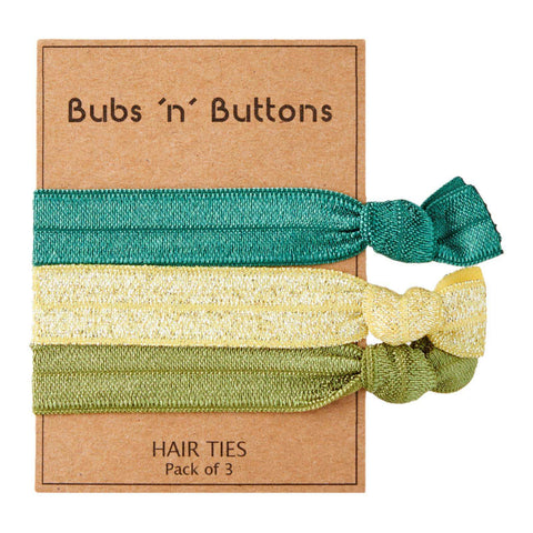 Bubs 'n' Buttons Hair Ties - 3pcs Pack