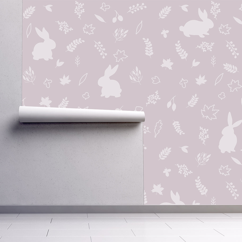 Urban Li'l Bunny Wallpaper - Pink