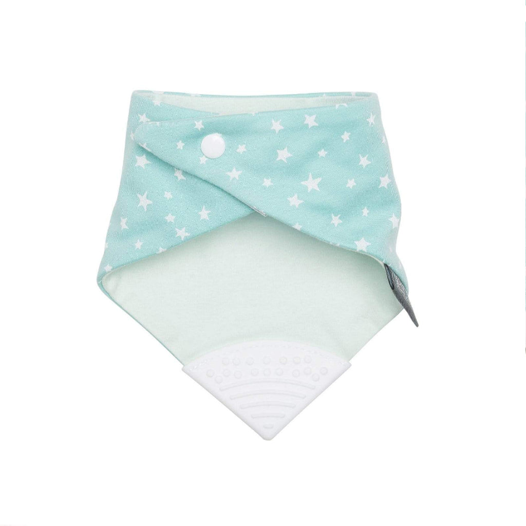 Cheeky Chompers Sage Stars Neckerchew - Teething Dribble Bib