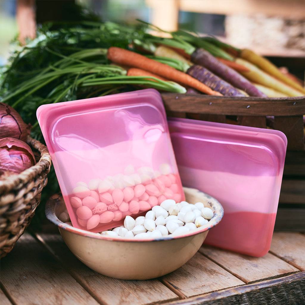 Stasher Reusable Silicone Sandwich Bag Limited Edition, Endangered Sea (828 ml)