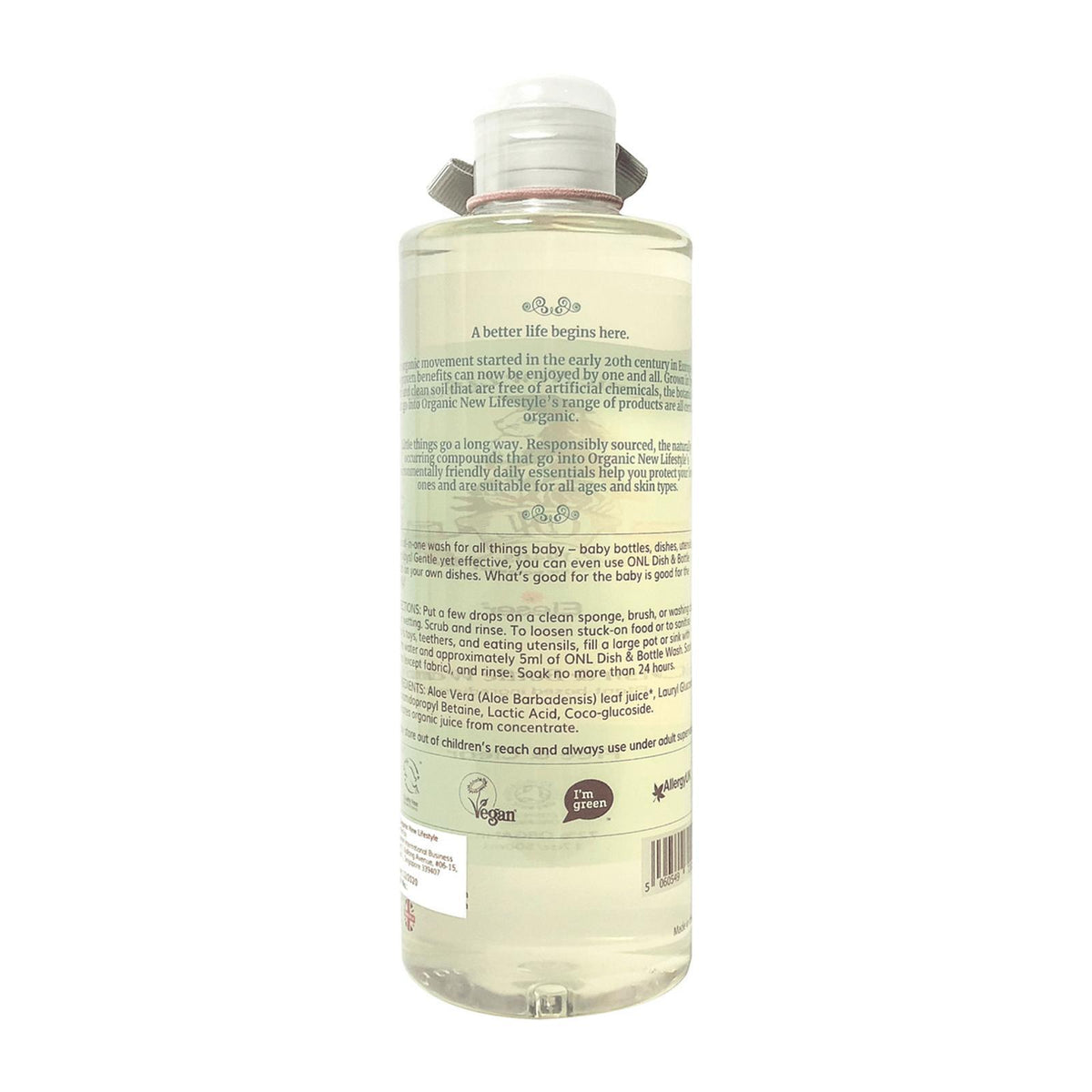 Organic New Lifestyle Dish & Bottle Wash 500ml