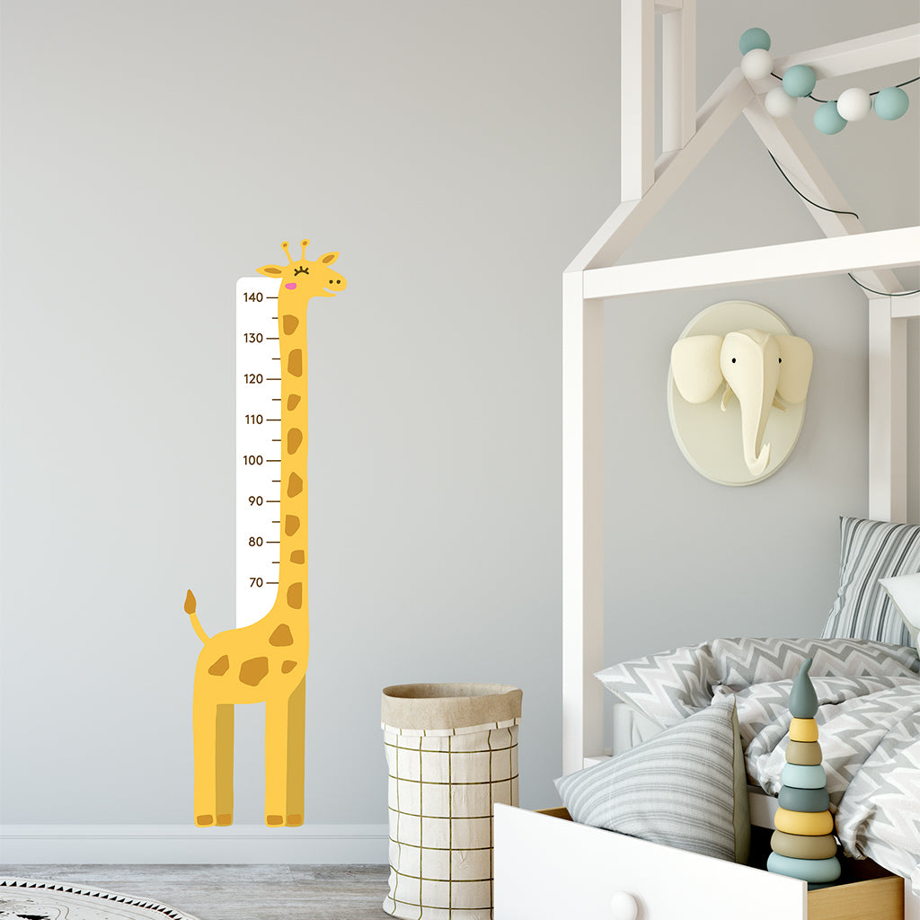 Urban Li'l Giraffe Height Chart Fabric Decal