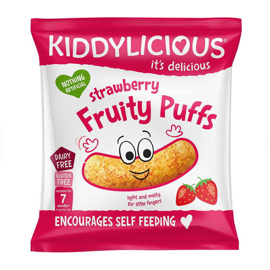 Kiddylicious Fruity Puffs Strawberry (multipack)