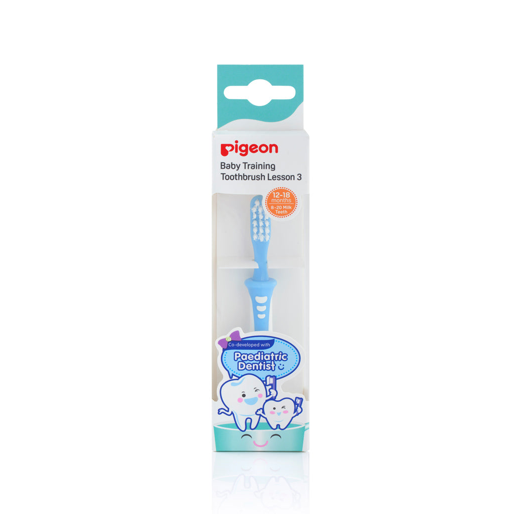 Pigeon Training Toothbrush, Lesson 3 Blue