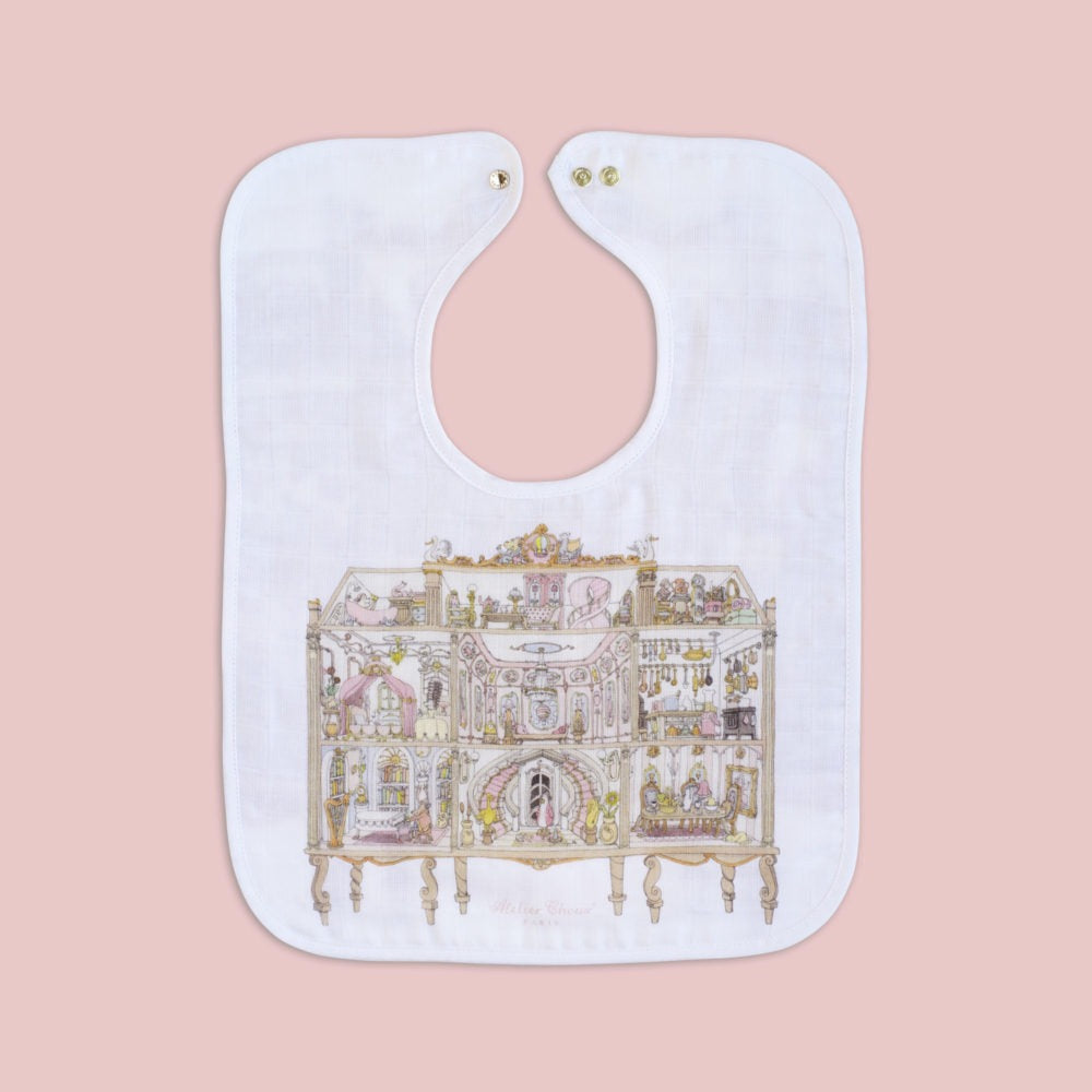 Atelier Choux Large Bib - Gold Snaps