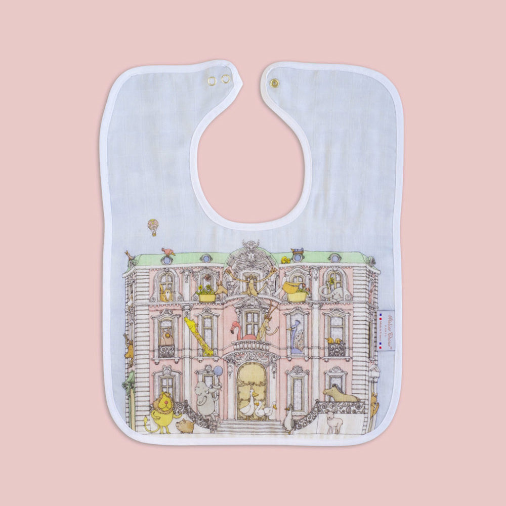 Atelier Choux Large Bib - Gold Snaps